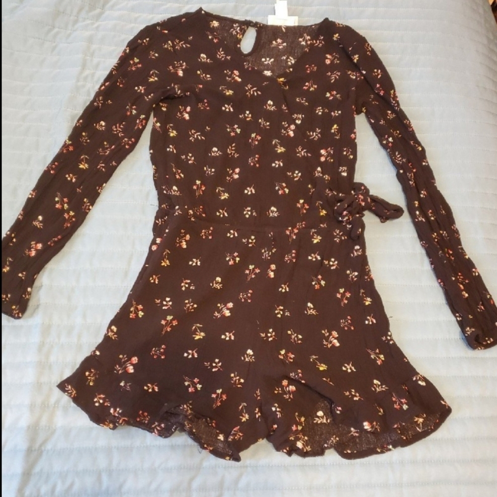 White Fawn Black Romper